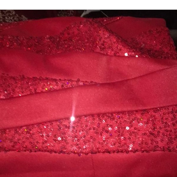 Jessica McClintock red strapless dress - Picture 6 of 6